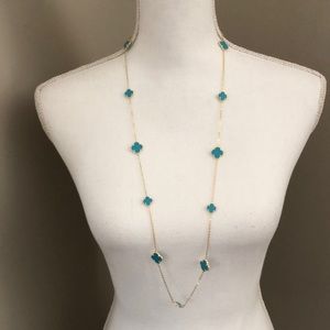 NWT 🎉host pick🎉🎈 gold over sterling silver with turquoise necklace